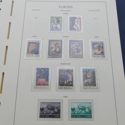 Collection timbres d'Europa 1956-1979 complet en album Leuchtturm.