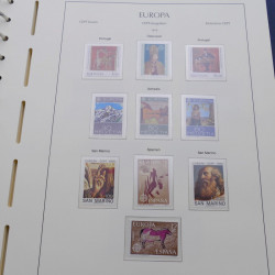 Collection timbres d'Europa 1956-1979 complet en album Leuchtturm.