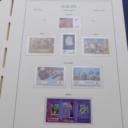 Collection timbres d'Europa 1956-1979 complet en album Leuchtturm.