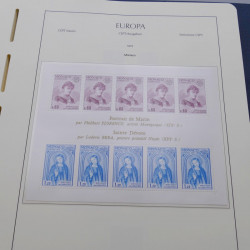 Collection timbres d'Europa 1956-1979 complet en album Leuchtturm.