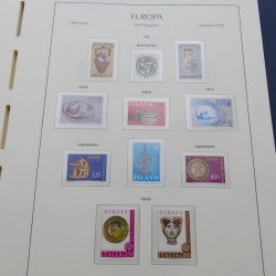 Collection timbres d'Europa 1956-1979 complet en album Leuchtturm.