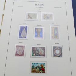 Collection timbres d'Europa 1956-1979 complet en album Leuchtturm.