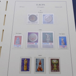 Collection timbres d'Europa 1956-1979 complet en album Leuchtturm.