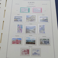 Collection timbres d'Europa 1956-1979 complet en album Leuchtturm.