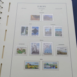 Collection timbres d'Europa 1956-1979 complet en album Leuchtturm.