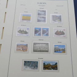 Collection timbres d'Europa 1956-1979 complet en album Leuchtturm.