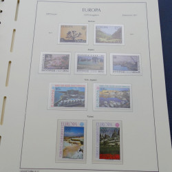 Collection timbres d'Europa 1956-1979 complet en album Leuchtturm.