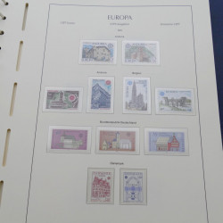 Collection timbres d'Europa 1956-1979 complet en album Leuchtturm.