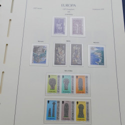 Collection timbres d'Europa 1956-1979 complet en album Leuchtturm.