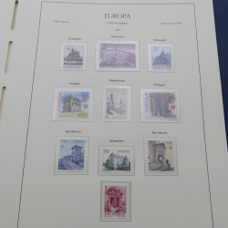 Collection timbres d'Europa 1956-1979 complet en album Leuchtturm.