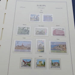 Collection timbres d'Europa 1956-1979 complet en album Leuchtturm.