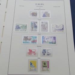 Collection timbres d'Europa 1956-1979 complet en album Leuchtturm.