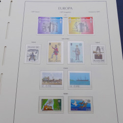 Collection timbres d'Europa 1956-1979 complet en album Leuchtturm.