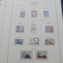 Collection timbres d'Europa 1956-1979 complet en album Leuchtturm.