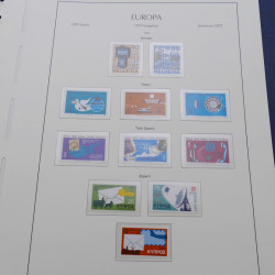 Collection timbres d'Europa 1956-1979 complet en album Leuchtturm.