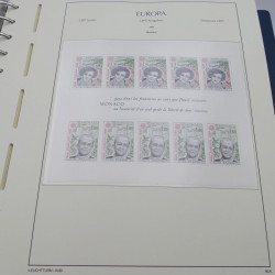 Collection timbres d'Europa 1980-1989 neufs** complet en album Leuchtturm.