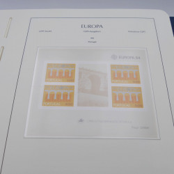 Collection timbres d'Europa 1980-1989 neufs** complet en album Leuchtturm.