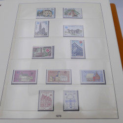 Collection timbres d'Europa 1978-1985 complet en album Lindner.