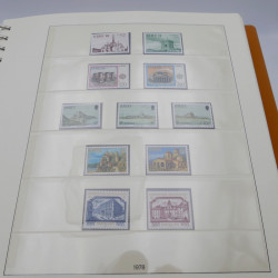 Collection timbres d'Europa 1978-1985 complet en album Lindner.