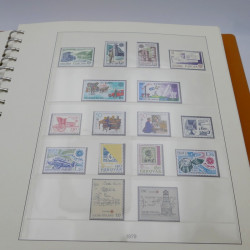 Collection timbres d'Europa 1978-1985 complet en album Lindner.