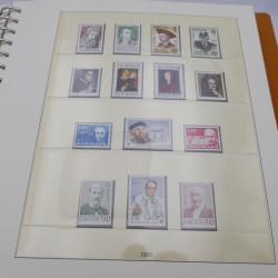 Collection timbres d'Europa 1978-1985 complet en album Lindner.