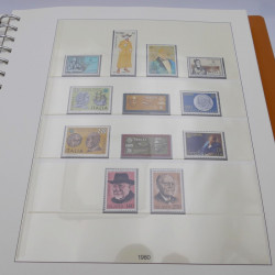 Collection timbres d'Europa 1978-1985 complet en album Lindner.