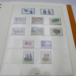 Collection timbres d'Europa 1978-1985 complet en album Lindner.