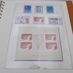 Collection timbres d'Europa 1978-1985 complet en album Lindner.