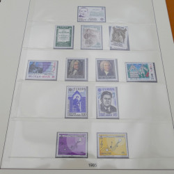 Collection timbres d'Europa 1978-1985 complet en album Lindner.