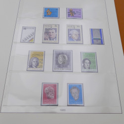 Collection timbres d'Europa 1978-1985 complet en album Lindner.