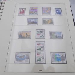 Collection timbres d'Europa 1986-1991 complet en album Lindner.