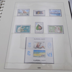 Collection timbres d'Europa 1986-1991 complet en album Lindner.