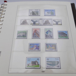 Collection timbres d'Europa 1986-1991 complet en album Lindner.