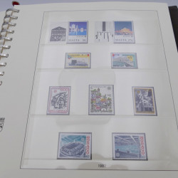 Collection timbres d'Europa 1986-1991 complet en album Lindner.