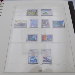Collection timbres d'Europa 1986-1991 complet en album Lindner.