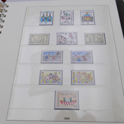 Collection timbres d'Europa 1986-1991 complet en album Lindner.