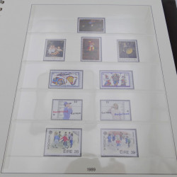Collection timbres d'Europa 1986-1991 complet en album Lindner.