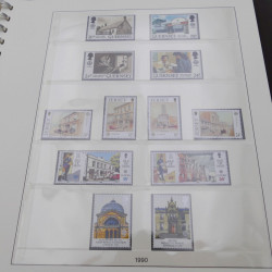 Collection timbres d'Europa 1986-1991 complet en album Lindner.