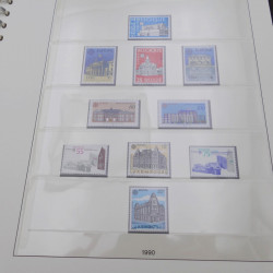 Collection timbres d'Europa 1986-1991 complet en album Lindner.