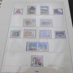 Collection timbres d'Europa 1986-1991 complet en album Lindner.