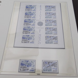Collection timbres d'Europa 1986-1991 complet en album Lindner.