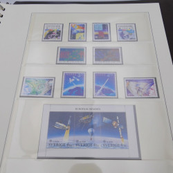 Collection timbres d'Europa 1986-1991 complet en album Lindner.