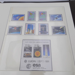 Collection timbres d'Europa 1986-1991 complet en album Lindner.