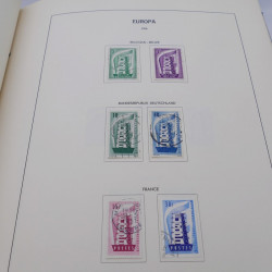 Collection timbres d'Europa 1956-1977 complet en album Lindner.