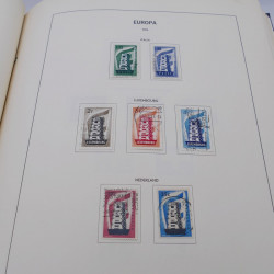 Collection timbres d'Europa 1956-1977 complet en album Lindner.