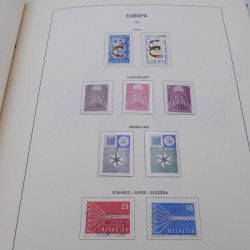 Collection timbres d'Europa 1956-1977 complet en album Lindner.