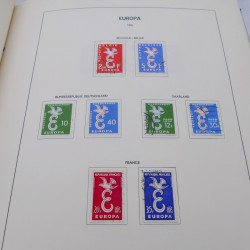 Collection timbres d'Europa 1956-1977 complet en album Lindner.