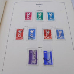 Collection timbres d'Europa 1956-1977 complet en album Lindner.