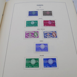 Collection timbres d'Europa 1956-1977 complet en album Lindner.