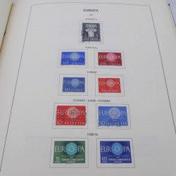 Collection timbres d'Europa 1956-1977 complet en album Lindner.